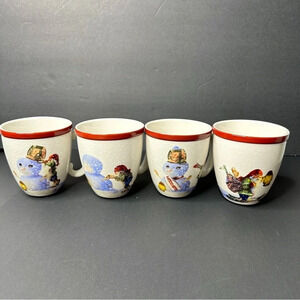 Williams Sonoma Nordic Elf Mug Set of 4